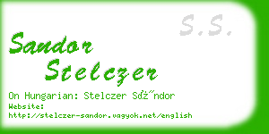 sandor stelczer business card